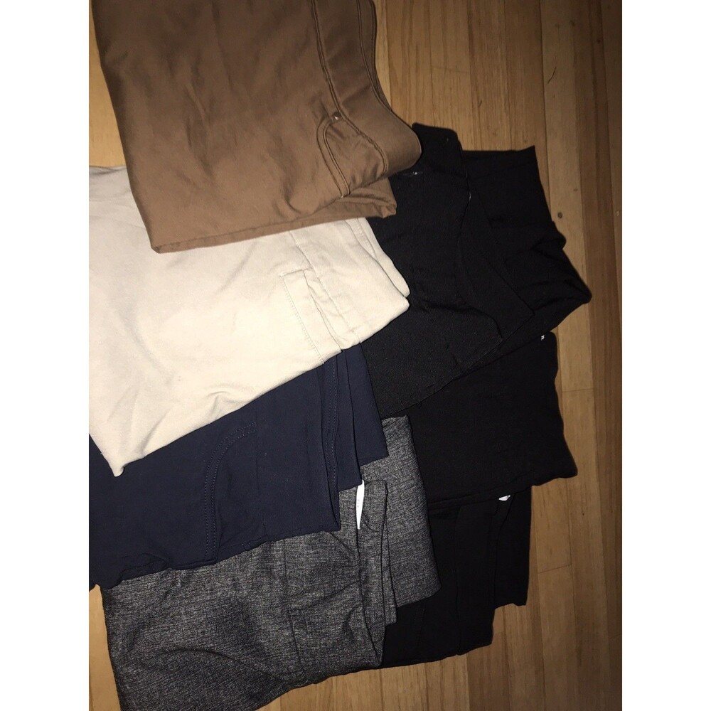 Women Pull On Pants Lot of 7 Pairs - Size 10p Mixed Brands